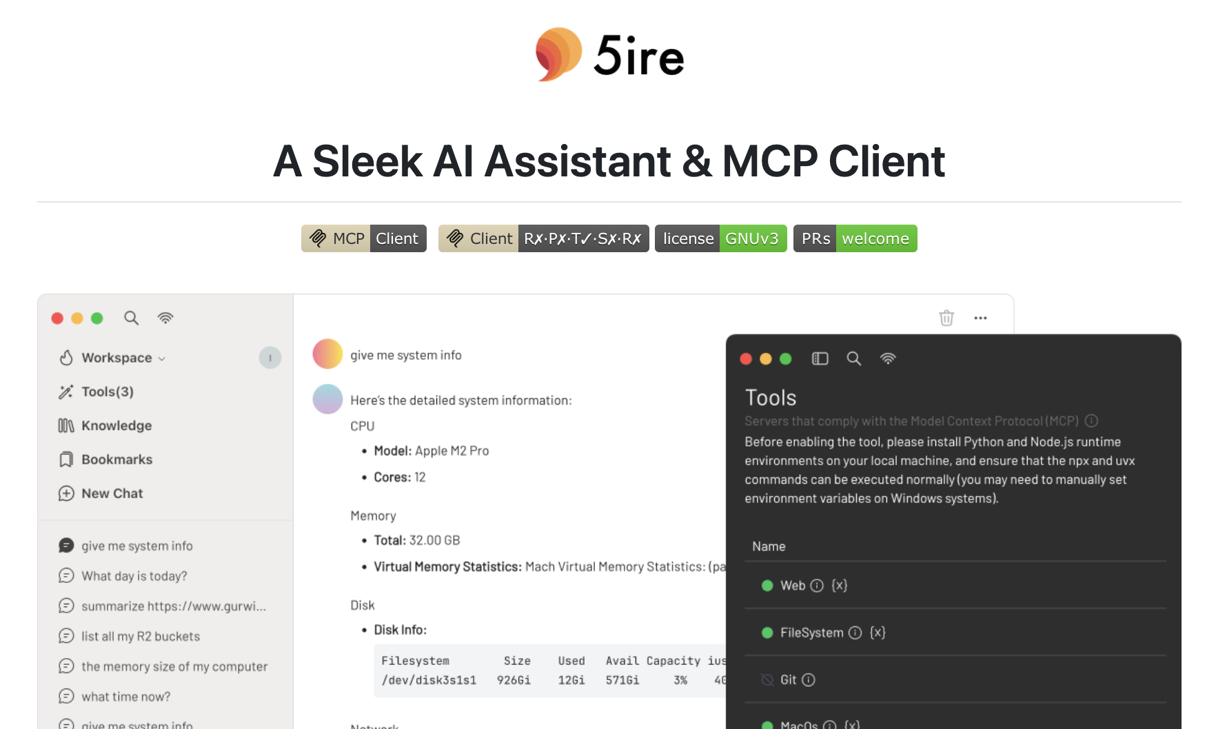 5ire - A Sleek AI Assistant & MCP Client