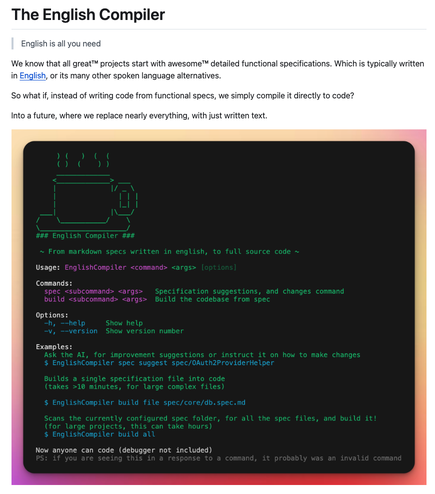 English Compiler